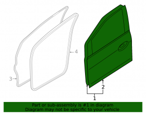 Дверь в сборе передняя правая Ford C-max MK2 13-18