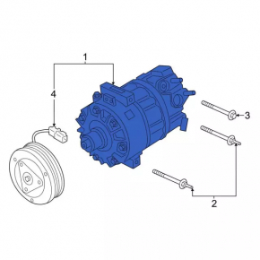 Компрессор кондиционера Ford Bronco Sport 21-26 1.5T