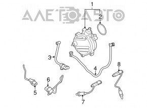 Клапан вентиляции бака BMW X5 E70 07-12 3.0 N55