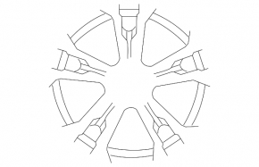 Комплект дисков R18 4шт Mitsubishi Outlander 14-15 тип 1