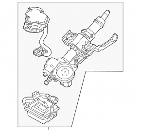 Coloana de directie cu EPS Kia Sportage 17-19 la cheie