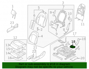 Ansamblu ventilator pernă inferioară scaun pasager Hyundai Tucson 22-26