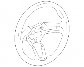Volan nud Mazda 3 19-26, din piele neagră, fabricat în Mexic