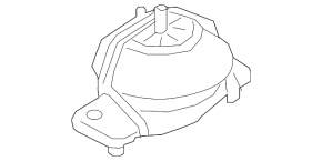 Подушка двигателя левая Land Rover Range Rover Velar 21-24 3.0T, MHEV
