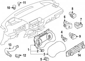 Кнопка открытия крышки багажника Nissan Altima 19-24