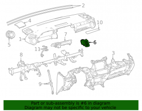 Deflector conductă de aer față centrală dreapta pentru Toyota Rav4 13-18 negru