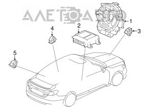 Шлейф руля Honda Insight 19-22