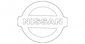 Эмблема значок двери багажника Nissan Rogue 14-20
