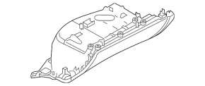 Перчаточный ящик, бардачок Audi A4 B8 08-12 без CD CHANGER серый