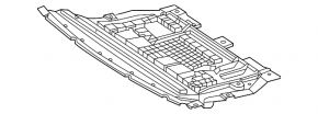 Защита переднего бампера центральная Mercedes EQS-class V297 22-24