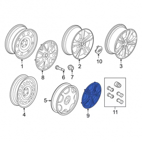 Колпак колесный R17 Ford Escape MK3 13-19 тип3