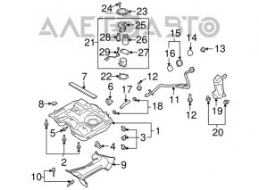 Крышка заливной горловины бензобака Mazda 6 14-21