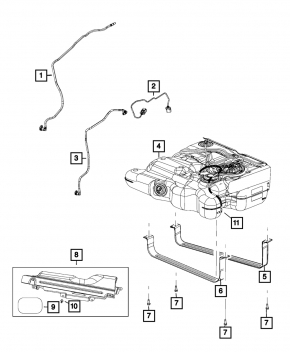 Топливный бак Dodge Grand Caravan 11-20