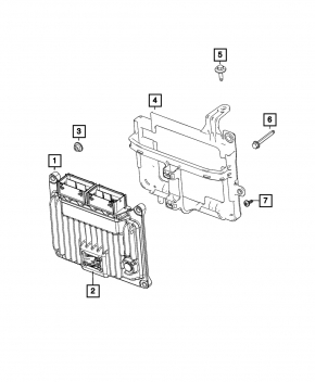 Блок ECU компьютер двигателя Jeep Grand Cherokee WL 21-26 3.6
