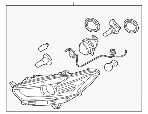 Фара передняя левая Ford Fusion mk5 13-16