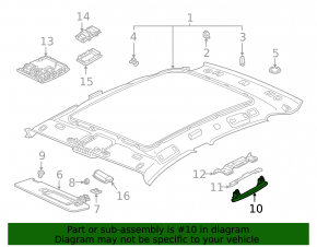 Ручка потолка задняя правая Volkswagen ID.4 21-26 черная