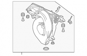 Корпус воздушного фильтра Honda CRV 17-19 2.4