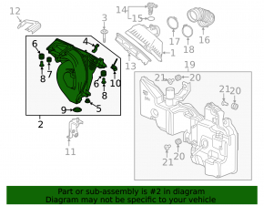 Корпус воздушного фильтра Honda CRV 17-19 2.4