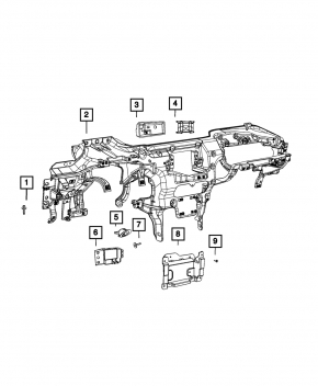 Труба подторпедная усиление Jeep Grand Cherokee WK2 14-22