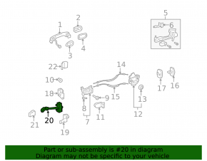 Ограничитель двери задней правой Lexus GS300 GS350 GS430 GS450h 06-11
