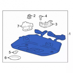 Консоль центральная подлокотник и подстаканники Ford Mustang mk6 15-23 в сборе кожа черная