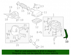 Кронштейн корпуса воздушного фильтра Honda Accord 18-22 1.5T