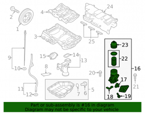 Корпус масляного фильтра Kia Sorento 19-20 3.3