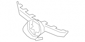 Решетка радиатора grill Toyota Corolla 20-23 Hybrid, L, LE, XLE