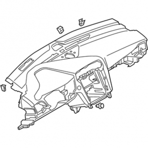 Торпедо передняя панель без AIRBAG Ford Fusion mk5 13-20