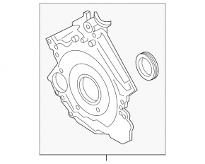 Передняя крышка двигателя Audi A6 C7 16-18 3.0T CREC