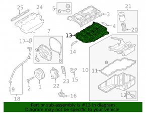 Полуподдон масляный Audi Q5 80A 18-24 2.0T