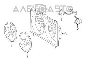 Ansamblu difuzor radiator Lexus GS350 13-19