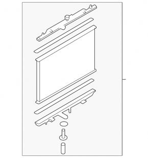 Radiator răcire cu apă de 2,5" pentru Nissan Rogue 2015