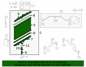Radiator răcire cu apă de 2,5" pentru Nissan Rogue 2015