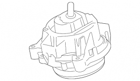 Подушка двигателя левая BMW 2 F22 14-16 N20, N26