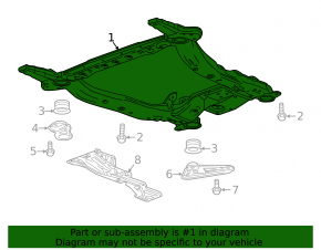 Подрамник передний Chevrolet Malibu 16-18