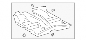 Покрытие пола переднее Lexus UX200 19-22 черн