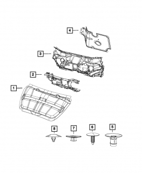 Изоляция капота Dodge Dart 13-16