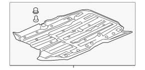 Защита днища передняя Honda HR-V 16-22 надорвана