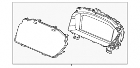 Tablou de bord Honda Civic XI FE/FL 22-24 Sport, 5d, cu transmisie automată