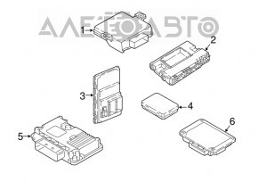 Body Comfort Control Module задний Audi A4 B9 17-18