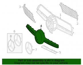 Grilă auto pentru Mercedes W167 GLE 350 24-26