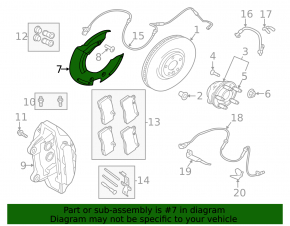 Capac disc de frână față dreapta pentru Land Rover Range Rover Velar 20-20 (395mm)