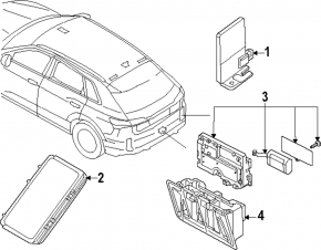 Modul de control al telefonului mobil Volkswagen ID.4 21-22