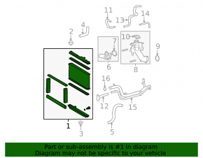 Radiator de răcire apă pentru Lexus IS250 IS350 06-13