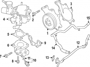 Carcasă termostat Infiniti Q50 16-24 3.0T