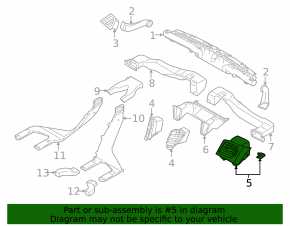 Воздуховод правый Subaru Outback 10-14