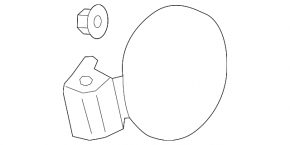 Лючок бензобака Kia Forte 19-24