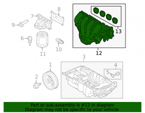 Коллектор впускной Ford Escape MK4 20-26 hybrid, plug-In