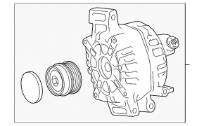 Generatorul Toyota Camry v70 18 are un cip rupt și o crăpătură în capacul din spate